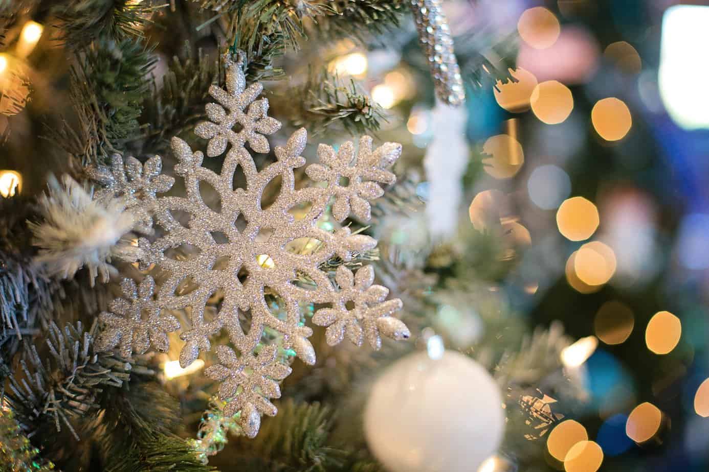 Snowflake on Christmas Tree