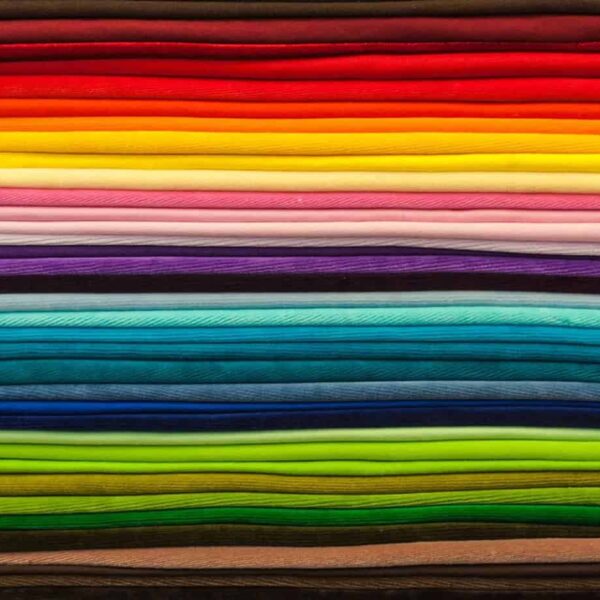 Various colors of textiles