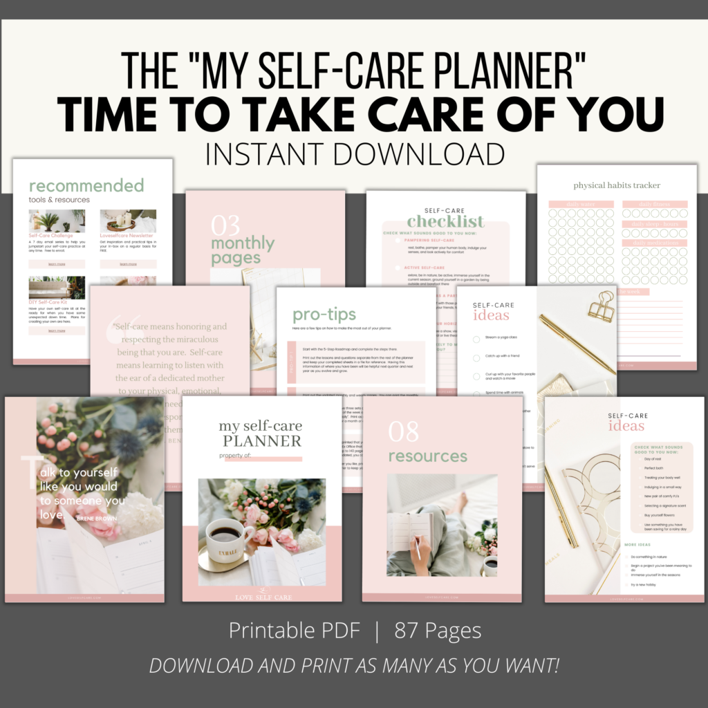 Self care planner overview